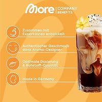 MORE Barista Zerup, Vanilla, 65 ml, für Kaffee, Tee und Heißgetränke, vegan, zero Kalorien - made in Germany – Ansicht 6
