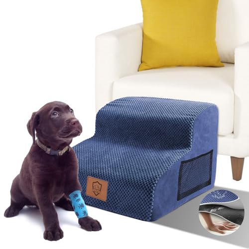 Zvonema Hundetreppe für Kleine Hunde, Hundetreppe, Wasserdicht, Abnehmbar Haustiertreppe, Tragbar Katzentreppe mit Waschbar Bezug, Hunderampe, hundetreppe 30 cm hoch (2 Stufige) Zvonema Hundetreppe für Kleine Hunde, Hundetreppe, Wasserdicht, Abnehmbar Haustiertreppe, Tragbar Katzentreppe mit Waschbar Bezug, Hunderampe, hundetreppe 30 cm hoch (2 Stufige)