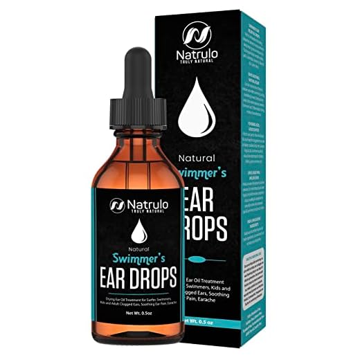 Natural Ear Drops for Swimmers Ear, Allergy Relief, Itching – Swimmers Ear Drops for Clogged Ears, Itchy Ears, Soothing Ear Pain, Earache – Drying Ear Oil Treatment for Surfer, Swimming, Kids, Adult