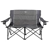 Timber Ridge Camping Chair Spruce Duo Loveseat, Grey