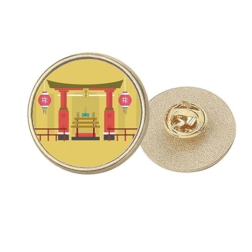 Broche ronde Memorial Gateway or M pour fixer les foulards avec style