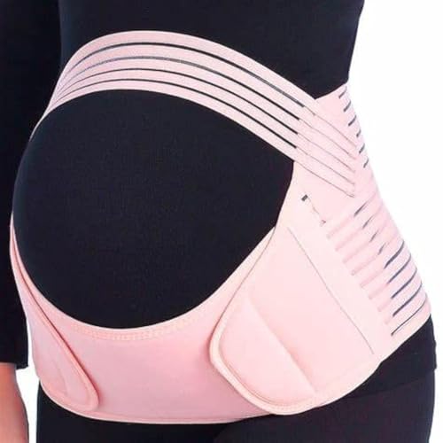 S.G Inc Maternity Belly Bands for Pregnant Women – Adjustable Belly Band for Pelvic & Back Pain – Ideal Pregnancy Belt for All Stages of Gestation – Pregnancy Must Haves for To Be Moms (Pink, XXL)