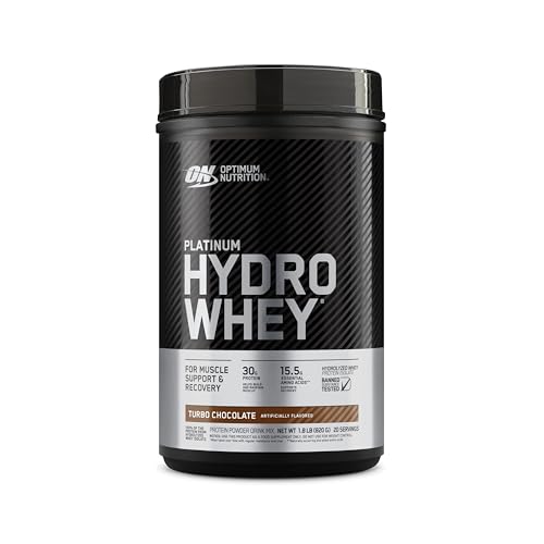 Optimum Nutrition Platinum Hydro Whey, Turbo Chocolate,...