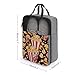 Popcorn Print Shoe Bags for Travel Water-Resistant Shoes Pouch with Handle Fashion Shoe Organizer with Zipper Closure Portable Sneaker Carrier for Men & Women Daily Use