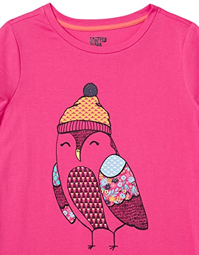 Amazon Essentials Girls' Short-Sleeve And Sleeveless Tunic Tops (Previously Spotted Zebra), Pack Of 3, Black/Orange/Pink Owl, Medium #TOP1