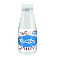 La crème fleurette de Yoplait c’est un ingrédient de choix au lait D’ORIGINE France pour sublimer vos plats et préparations à chaud ou à froid La crème fleurette Yoplait est très onctueuse et sublimer vos plats salés comme vos ptisseries Conservation...