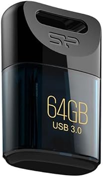 SP Silicon Power 64GB USB 3.2 Compatible with USB3.1/USB3.0/USB2.0, Small, Waterproof, Dustproof, Shockproof, Mac Compatible, Jewel J06 SP064GBUF3J06V1D