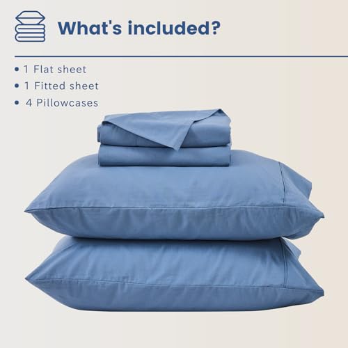 Image of Bedlifes 100% French Linen King Bedding Set - 18-24 inch Extra Deep, 6-Piece | Soft & Durable, Breathable & Cooling, Flax Linen Sheet, OEKO-TEX Certified, Moisture Wicking, Easy Care, Machine Washable
