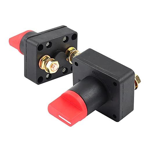 HOIIME Accuschakelaar, 300 A, accuschakelaar, cut off, hoofdschakelaar, kleine batterij, isolator, schakelaar, accessoire voor boot, boot, elektrische koelbox, auto (1 stuk)