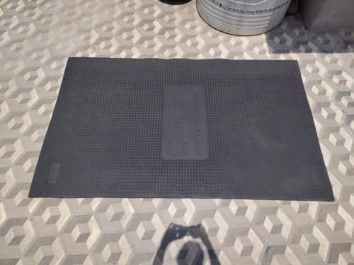 Image of Eva Rubber Mat, Big 8 By 5 Foot Waterproof, Bpa Free For Commercial Gym, Fitness Studios, Children's Play Areas, Black.