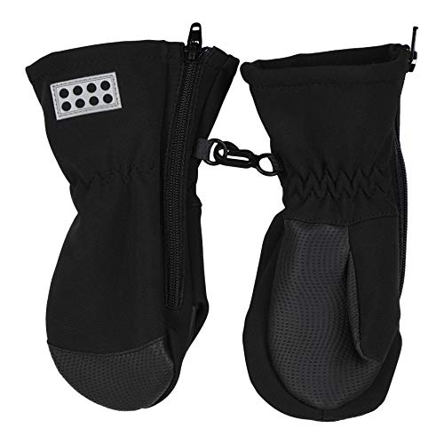 Preisvergleich Produktbild Lego Wear Baby-Unisex LWARIPO-Softshell Fäustlinge, 995 Black, 86 / 92