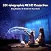 Brizled Galaxy Projector Pro, 4K Glasses-free 3D Holographic Projector with 90+ Dynamic Themes, Star Light with Stereo Bluetooth Speaker, Remote Nebula Night Light for Room Halloween Christmas Decor