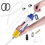 WORKPRO 200CC Manual Fluid Extractor, Multi-Purpose Oil Syringe Suction Pump, Manual Extraction and Filling Pump, Automotive Oil Syringe
