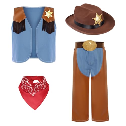 Disfraz Completo Vaquero para Niños 3-4 Años miniatura 3