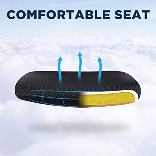 Home Office Chair Mid Back Mesh Desk Chair Armless Computer Chair Ergonomic Task Rolling Swivel Chair Back Support Adjustable Modern Chair With Lumbar Support,Black #TOP3