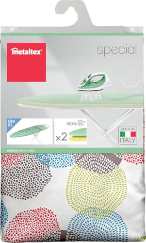 Metaltex SPRING GARDEN Ironing Board Cover - Durable Cotton for Every Home