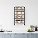ZICOTO Space Saving Spice Rack Organizer Shelf for Wall Mount - Easy To Install Modern Hanging Racks For up to 56 Jars - Perfect Seasoning Organizer For Your Kitchen