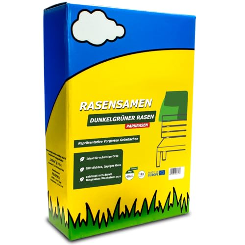 ARPON Rasensamen 1kg exklusiv dunkelgrün – Schnellkeimend Saatgut für...