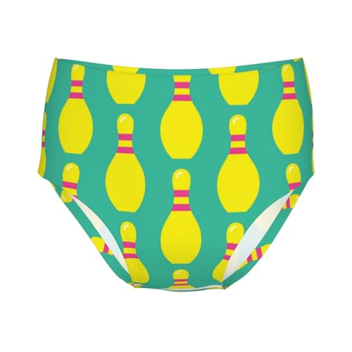 Bowling Sport Girls' Underwear Soft Cotton Little Girls Panties Comfort Briefs