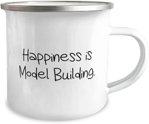 Miniatura 2 de Brilliant Model Building - Taza de 12 onzas para caravana, diseño de felicidad, regalos para amigos, regalo de amigos, para construcción de modelos,