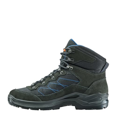 LOWA Mens Taurus Pro GTX Mid Leather Textile Anthracite Boots 12 US