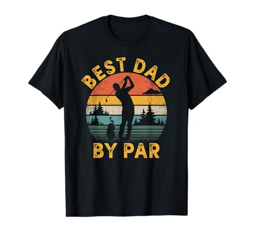 Best Dad By Par Retro Golf Tee