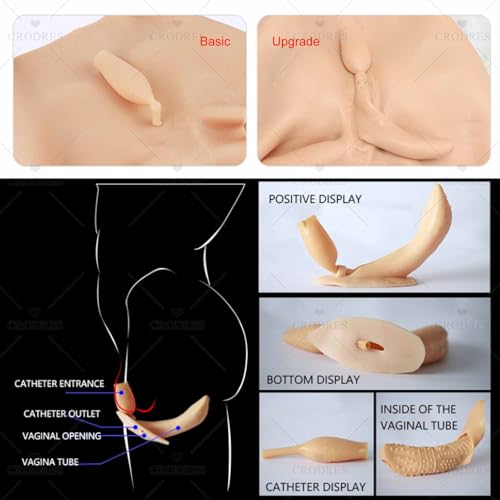 Vagina falsa bragas de silicona ropa interior transgénero crossdressing 5