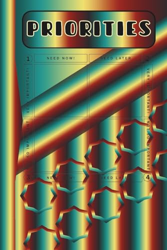 Priorities Notebook (Green Red): Task Management Planner with Decision Matrix and Multi-Purpose Lined Lists for Focused Productivity