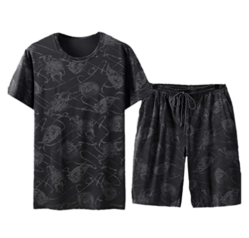 Ensemble t-shirt et short d'été décontracté homme grande taille XXXXL