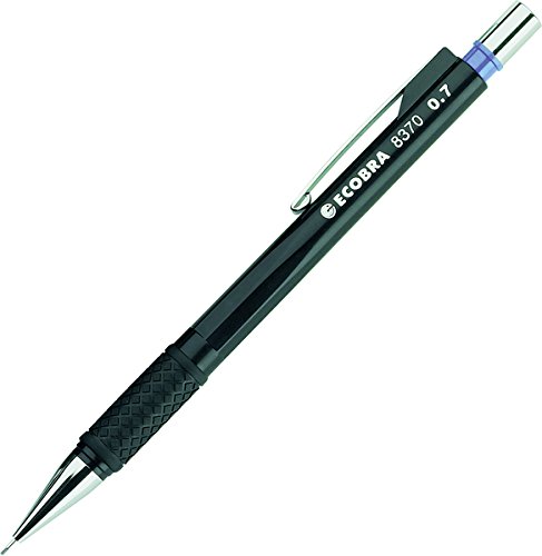 Ecobra Druckbleistift 0,7mm mit Farbring blau, gum. Griffzone