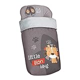 Fabricado en España Babyline Lion - Saco de silla con cubre arnés de regalo.