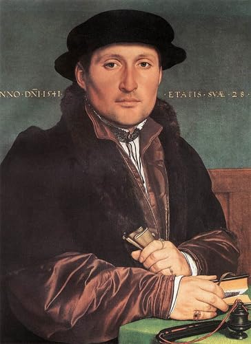 Tableau Toile Portrait d'un jeune homme de Hans Holbein 60x90cm