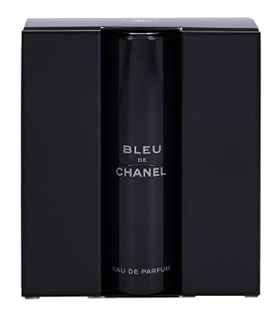Chanel Bleu De Eau De Parfum Travel Spray for Men 3 X 0.7 Oz, 2.1 Fl Oz, 3 pc set (purse spray)