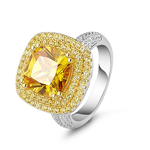 Bague Cocktail Citrine et Diamants pour Sublimer votre Robe de Mariée