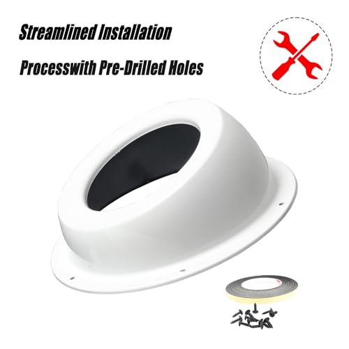 NEESPOC 6.5" Speaker Pods, Angled Surface Mount Speaker Enclosures Boxes for UTV, RV, Boat, Door, Trunk, Universal Painted White (2PCS Hole Cut) by NeespoC - Image 4