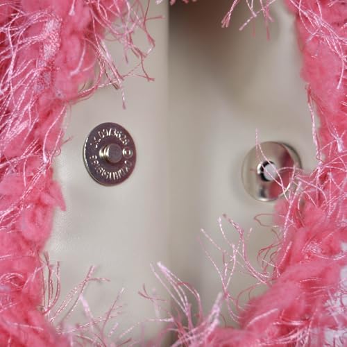 Fuzzy Plush Bag for Women,Furry Faux Fur Star Shape Crossbody Shoulder Purse,Soft Fluffy Autumn Winter Tote Handbag4