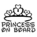 Geshiglobal Autocollant de sécurité pour Voiture Motif Princesse à Bord