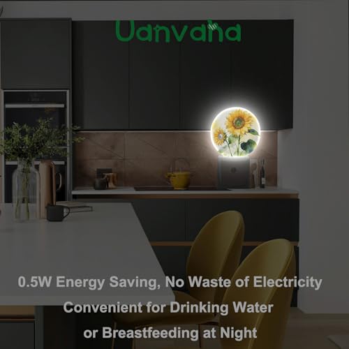 Image of Sunflower Night Light Life is Better with Friends Friendship Plug-in Nightlight Energy Saving 0.5W LED Lighting for Boys Girls Men Women