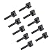 uxcell M6 x 20mm Thumb Screw Bolt 30mm Rod Hand Driven Spade Nylon Plastic Screws Metric Partial Thread for RC Model Aircraft 10 Pcs
