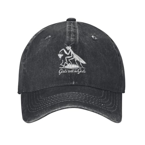Gorra ajustable vintage negra para mujer y hombre miniatura 1