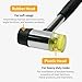 COEFEPIY Rubber Double Faced Soft Mallet Leather Hammer 25mm Tool-Tapping Block for Vinyl Plank Flooring Crafts-jewelry, handicrafts, furniture assembly Home Decoration Installation Hand Tool