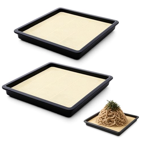 Set de 2 Platos Japoneses Cuadrados para Fideos Soba miniatura 1