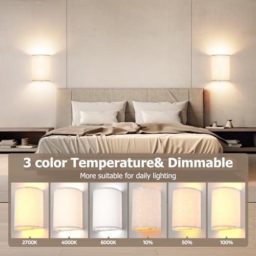 Prtiloud PTWS-001 Battery Operated Wall Sconces Set Of Two thumb #1