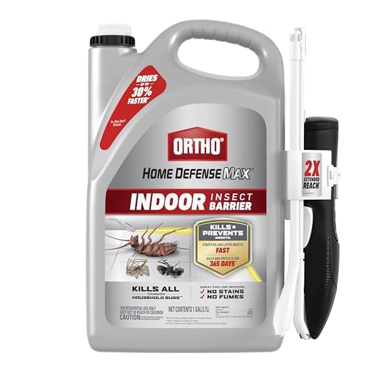 Ortho Home Defense Max Indoor Insect Barrier with Extended Reach Comfort Wand, Kills Ants, Roaches, Spiders, Fleas and Ticks, 1 gal.