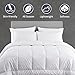 puredown® All Season Quilted Down Alternative Duvet Insert with Corner Tabs, Full/Queen Size (90x90 inch, White)