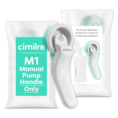 Cimilre M1 Manual Breast Pump Handle, Converts Any Cimilre Collection Kit into a Manual Breast Pump, No Power Needed, Perfect for Travel or As Backup Solution