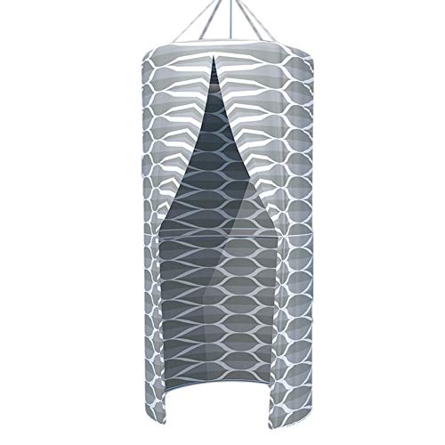 MNSSRN Hängende Runde Dusche Abdeckung, faltbar, wasserdicht, Schimmel Beweis, Hitze Erhaltung, verdickte Badezimmer Duschvorhang, Haushalt Badewanne, Badewanne Zelt,E,75 * 200CM Cover