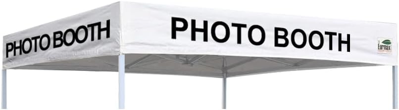 Eurmax USA Printed 8x8 Photo Booth Flat Replacement Canopy Top (Black) image 4