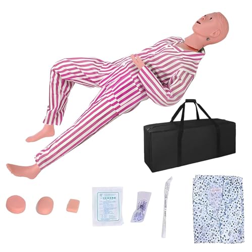 Patient Care Medical Manikin, Life Size Medical Mannequin for Training 5.24ft Multifunction Nursing Training Mannequins with 3 Muscle Module for Nursing Education Teaching Medical Training Skills