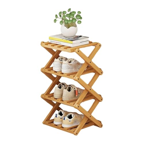 Étagère à chaussures pliable pour optimiser les petits placards et entrées encombrées - 2